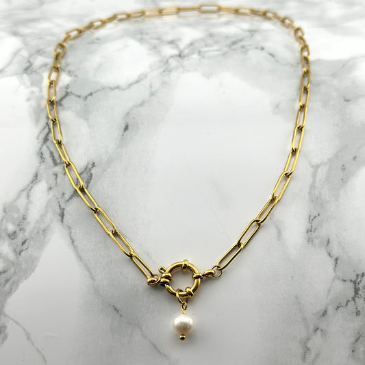 Link Pearl necklace