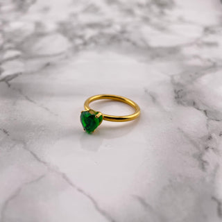 Green Heart Ring