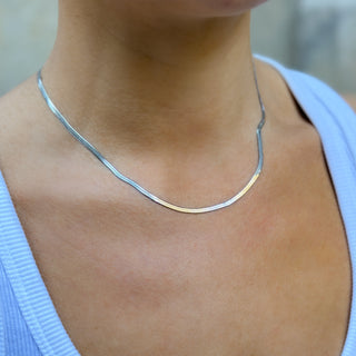 Collar Joan Snake en plata