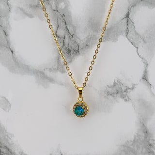 Blue Crystal Necklace