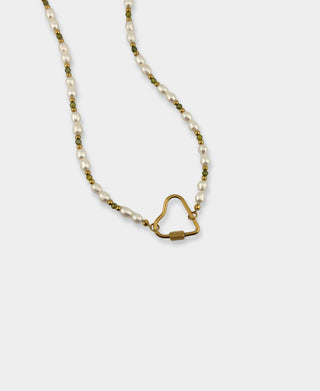 Collar Corazón Peli Verde