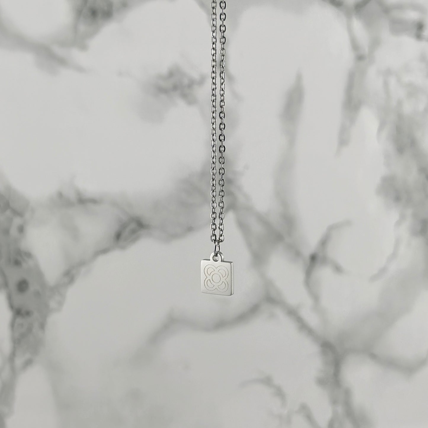 Silver BCN necklace