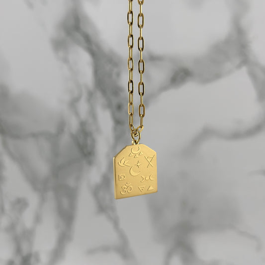 Gold Omnism necklace