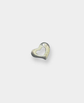 Open Heart Charm - Silver