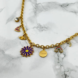 Charm Daisy necklace