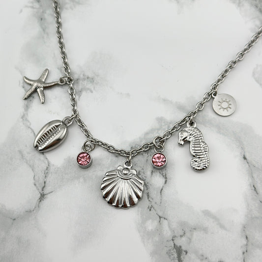 Charm Playa necklace silver