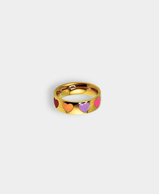 Color heart Ring