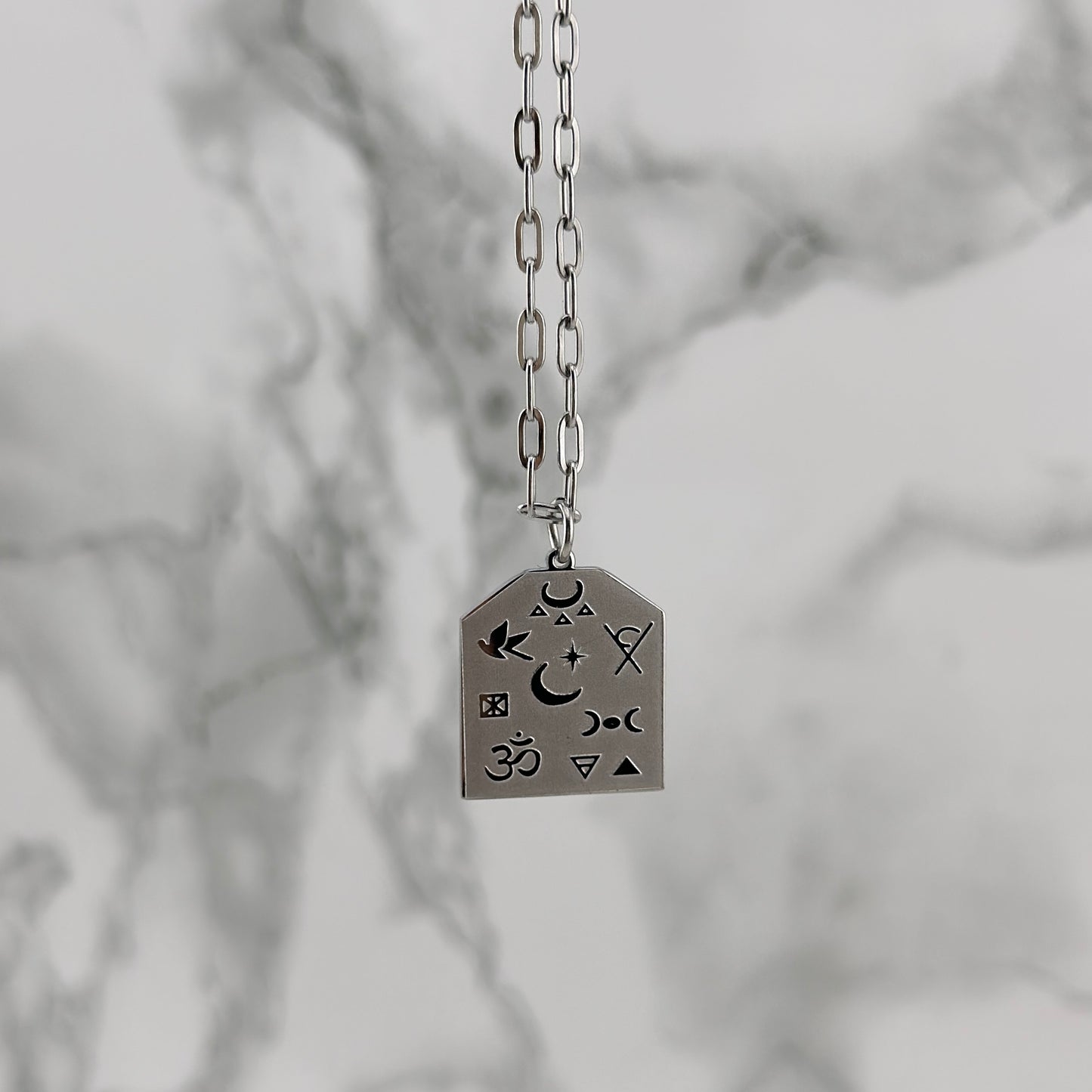 Silver Omnism necklace