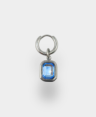 Blue Stone Square Charm