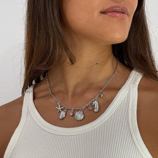 Collar Charm Playa plata