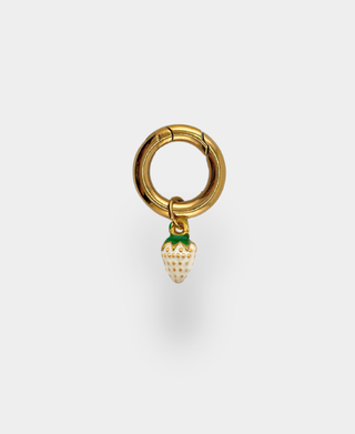 White Strawberry Charm - Swimwear