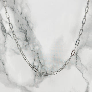 Silver shackle chain