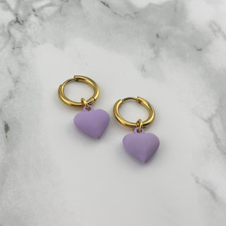 Purple heart hoops