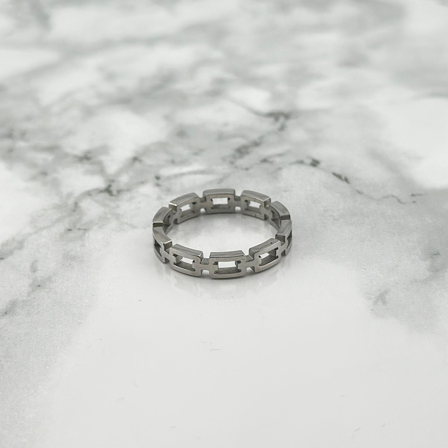 Silver Shackle Ring
