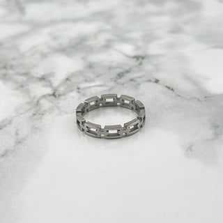 Silver Shackle Ring