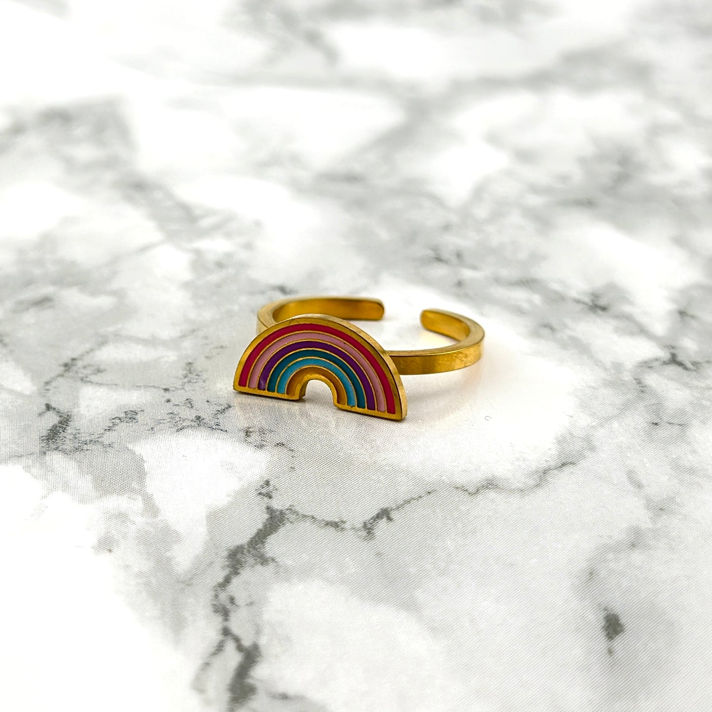 Adjustable Rainbow Ring
