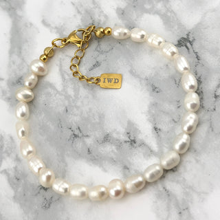 Full Oval Pearl Bracelet