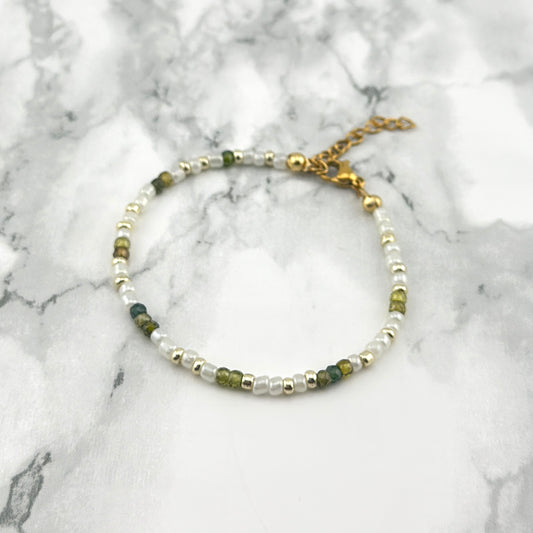Handmade mixed green Bracelet
