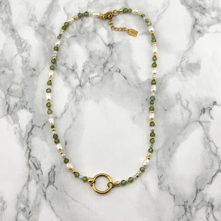 Handmade Green-Gold necklace