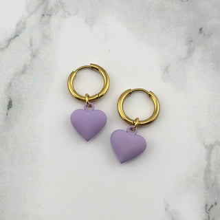 Purple heart hoops