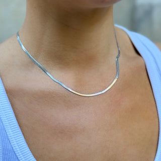 Silver Snake Necklace