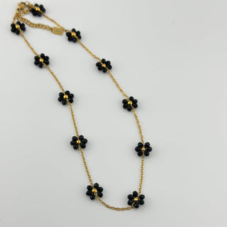 Black Flower necklace