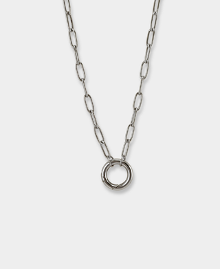 Silver Link Charm Necklace