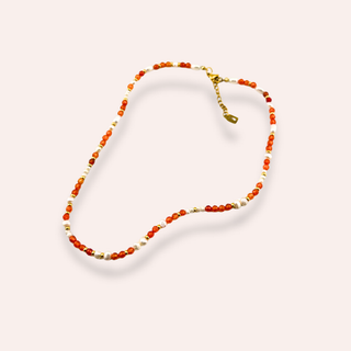 Orange beads pearl