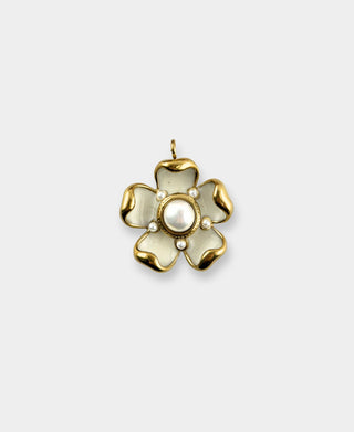 White Flower Charm