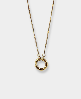 Gold Polly Charm Necklace