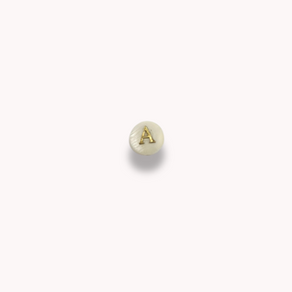 Pearl letter charm