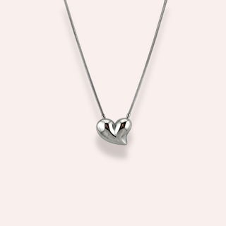 Valle heart necklace silver