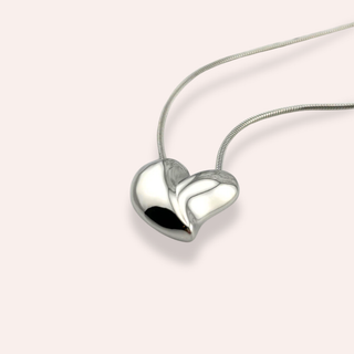 Valle heart necklace silver