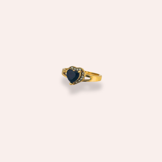 Zircon heart Ring