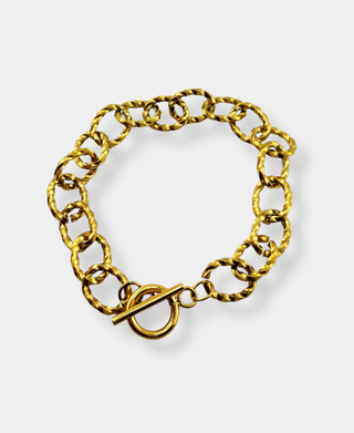 Pulsera de serpiente dorada