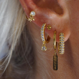 Zircon Sparkle Hoops